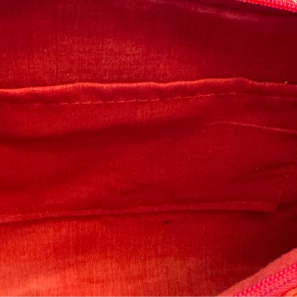 Clutch Purse Wicker With Parrot Zipper Pull Red/Orange - Picture 8 of 11